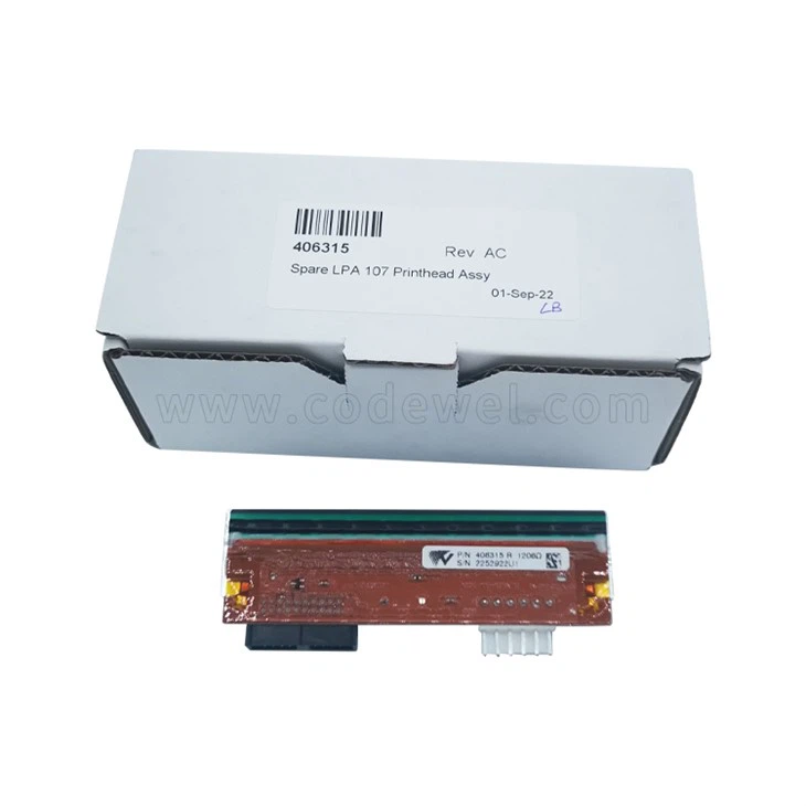 Original Printhead For Videojet 9550 Spare LPA 406315 107mm Thermal Label Printer Parts Print Head
